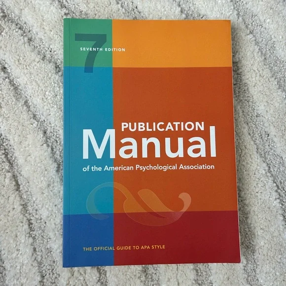 APA Publication Manual 7th Edition - Picture 1 of 3